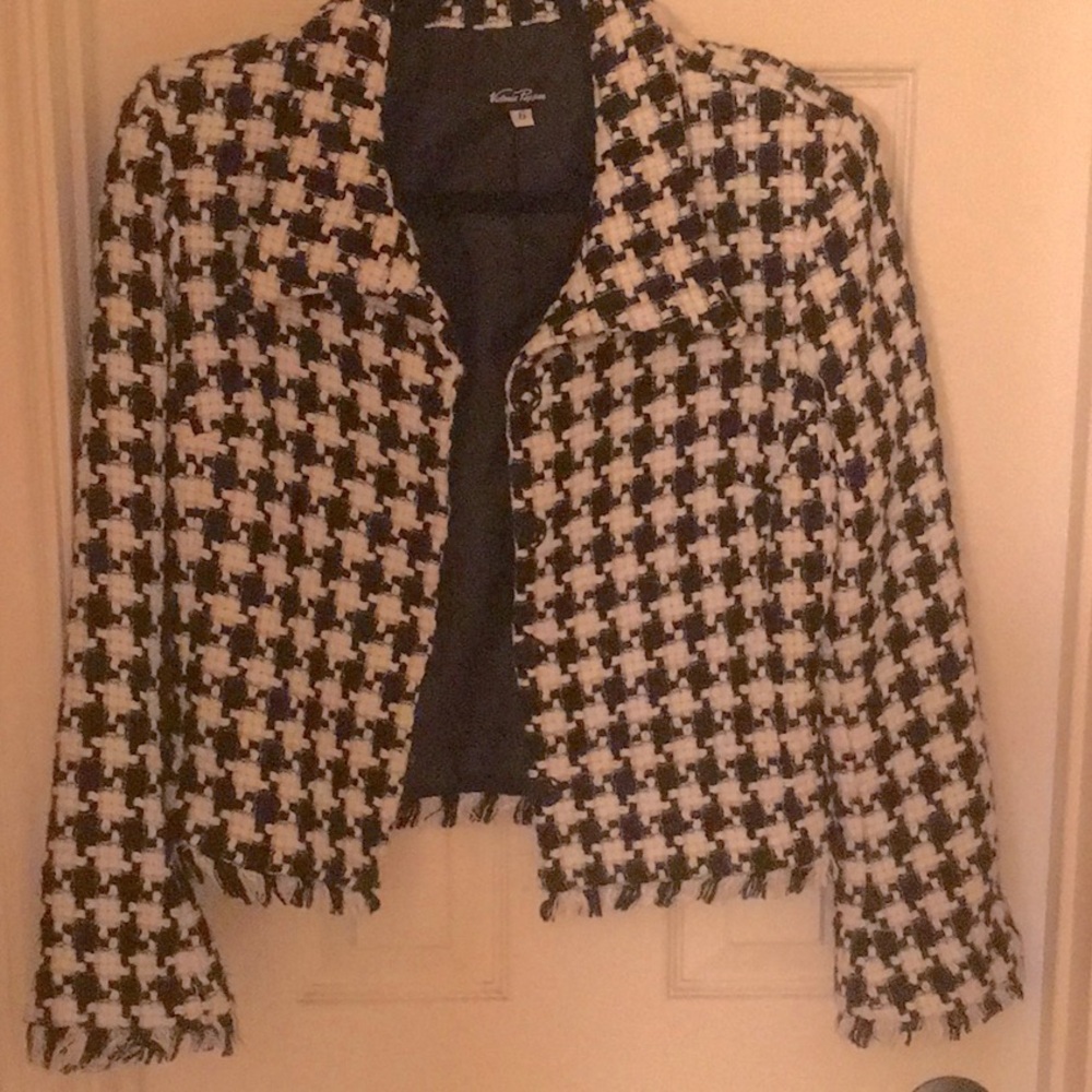 Victoria Pappas houndstooth jacket 6